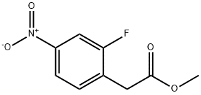 2-氟-4-硝基苯乙酸甲酯 结构式