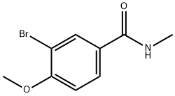 3-溴-4-甲氧基-N-甲基苯甲酰胺 结构式