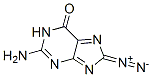 6H-Purin-6-one,  2-amino-8-diazo-1,8-dihydro- 结构式