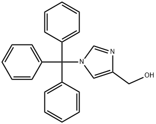 1-三苯甲基-1H-咪唑-4-甲醇 结构式