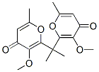 2,2'-Isopropylidenebis(3-methoxy-6-methyl-4H-pyran-4-one) 结构式