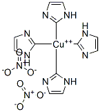 四(咪唑基)铜(II)二硝酸盐 结构式