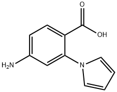 Benzoic acid, 4-amino-2-(1H-pyrrol-1-yl)- (9CI) 结构式