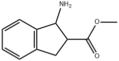 1-氨基-2,3-二氢-1H-茚-2-羧酸甲酯 结构式