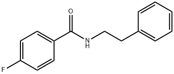 N-乙基-4-氟-N-苯基苯甲酰胺 结构式