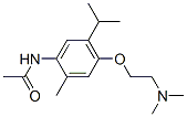 2-Acetylamino-5-(2-dimethylaminoethoxy)-p-cymene 结构式