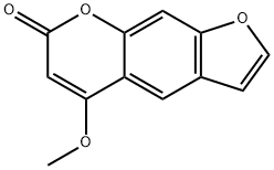 5-甲氧基吡喃并[5,6-F][1]苯并呋喃-7-酮 结构式