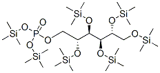 1-O,2-O,3-O,4-O,5-O-Pentakis(trimethylsilyl)-D-mannitol 6-[phosphoric acid bis(trimethylsilyl)] ester 结构式