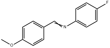 N-(4-甲氧基亚苄基)-4-氟苯胺 结构式