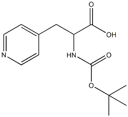 BOC-3-(4-吡啶基)-DL-丙氨酸 结构式