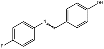 4-{[(4-氟苯基)亚胺基]甲基}苯酚 结构式