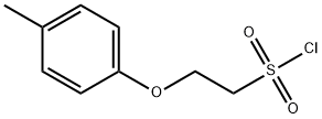 2-(4-甲基苯氧基)乙基磺酰氯 结构式