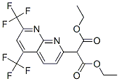 Propanedioic acid, [5,7-bis(trifluoromethyl)-1,8-naphthyridin-2-yl]-, diethyl ester (9CI) 结构式