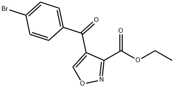 4-(4-溴苯甲酰基)异恶唑-3-甲酸乙酯 结构式