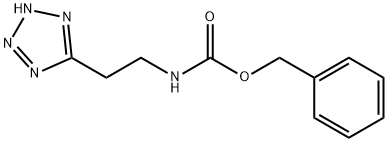 5-[2-(CBZ-氨基)乙基]-1H-四唑 结构式