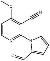 3-腈基-2-(2-甲酸基-1H-吡咯-1-基)-4-甲氧基吡啶 结构式