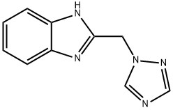 (9CI)-2-(1H-1,2,4-噻唑-1-甲基)-1H-苯并咪唑 结构式