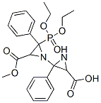 3-Diethoxyphosphinyl-2',3-diphenyl-1,2'-biaziridine-2,3'-bis(carboxylic acid methyl) ester 结构式