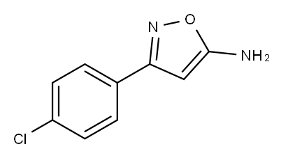 5-氨基-3-(4-氯苯基)异恶唑 结构式