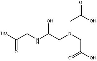 N-(carboxymethyl)-N-[2-[(carboxymethyl)amino]-2-hydroxyethyl]glycine 结构式