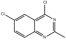 4,6-二氯-2-甲基喹唑啉 结构式
