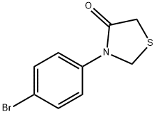 3-(4-溴苯基)-4-噻唑啉酮 结构式