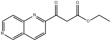 3-(1,6-萘啶-2-基)-3-氧代丙酸乙酯 结构式