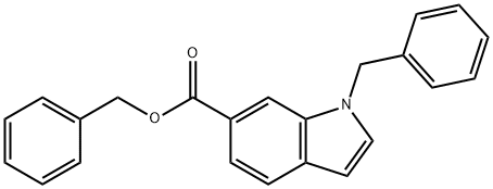 benzyl (1-benzyl)indole-6-carboxylate 结构式