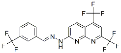 Benzaldehyde, 3-(trifluoromethyl)-, [5,7-bis(trifluoromethyl)-1,8-naphthyridin-2-yl]hydrazone (9CI) 结构式