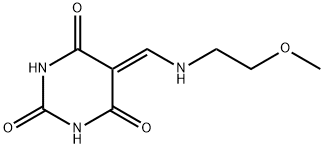 2,4,6(1H,3H,5H)-Pyrimidinetrione, 5-[[(2-methoxyethyl)amino]methylene]- (9CI) 结构式