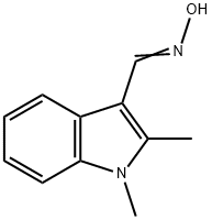 N-[(1,2-二甲基吲哚-3-基)亚甲基]羟胺 结构式