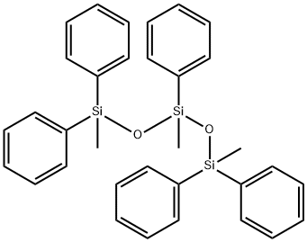 1,3,5-三甲基-1,1,3,5,5-五苯基三硅二氧烷 结构式