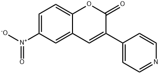 6-Nitro-3-(4-pyridyl)coumarin 结构式