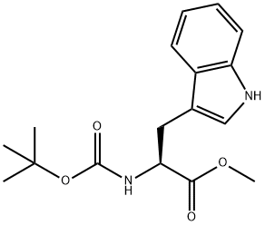 BOC-L-色氨酸甲酯 结构式