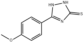5-(4-甲氧基-苯基)-4H-[1,2,4]三唑-3-硫醇 结构式