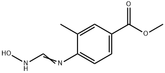 Benzoic acid, 4-[[(hydroxyamino)methylene]amino]-3-methyl-, methyl ester 结构式