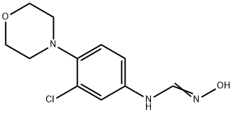 N-(3-氯-4-吗啉代苯基)-N'-羟基甲脒 结构式