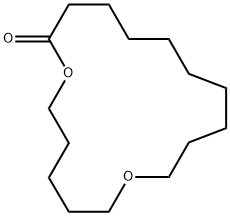 11-氧杂十六烷酸-16-内酯 结构式