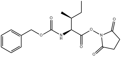 N-(苯基甲氧基羰基)-L-异亮氨酸 2,5-二氧代-1-吡咯烷基酯 结构式