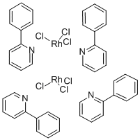 二(2-苯基吡啶)氯化铑二聚体 结构式