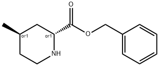 (2R,4R)-4-甲基哌啶-2-羧酸苄酯 结构式
