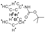 N-叔丁氧羰基氨基二茂铁 结构式