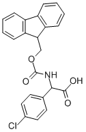 N-FMOC-RS-4-氯苯甘氨酸 结构式