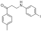 3-(4-iodoanilino)-1-(4-methylphenyl)-1-propanone 结构式