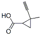 Cyclopropanecarboxylic acid, 2-ethynyl-2-methyl- (9CI) 结构式