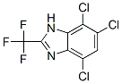 4,6,7-Trichloro-2-(trifluoromethyl)-1H-benzimidazole 结构式