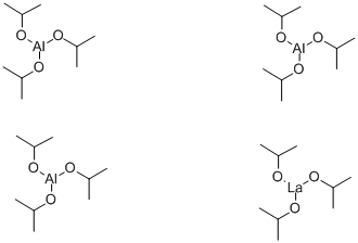 三(四异丙氧基铝)化镧 结构式