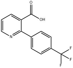2-(4-(三氟甲基)苯基)烟酸 结构式