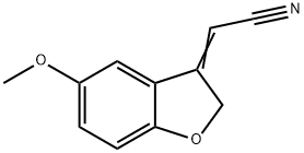 Acetonitrile, (5-methoxy-3(2H)-benzofuranylidene)- (9CI) 结构式