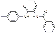 Benzamide, N-[2-methyl-1-[[(4-methylphenyl)amino]carbonyl]-1-butenyl]- (9CI) 结构式